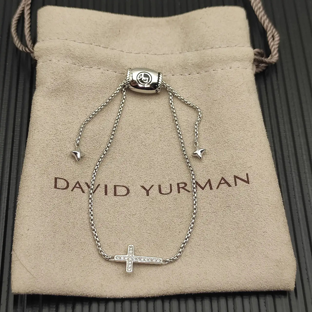 David Yurman Silver Cross Bracelet